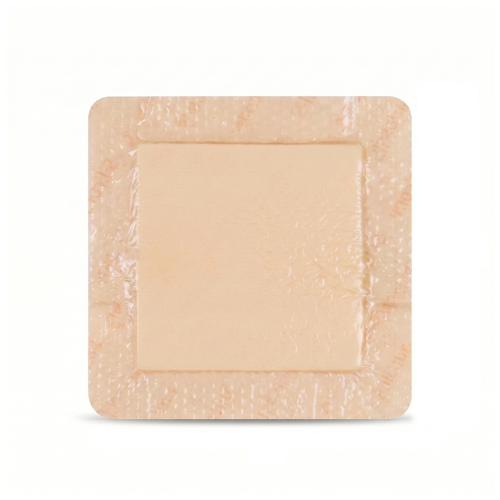 7,5 x 7,5 cm schuimverband met siliconen rand