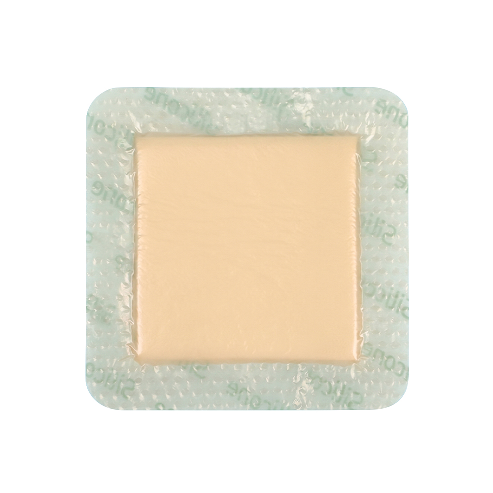 10x10cm schuimverband met siliconenrand