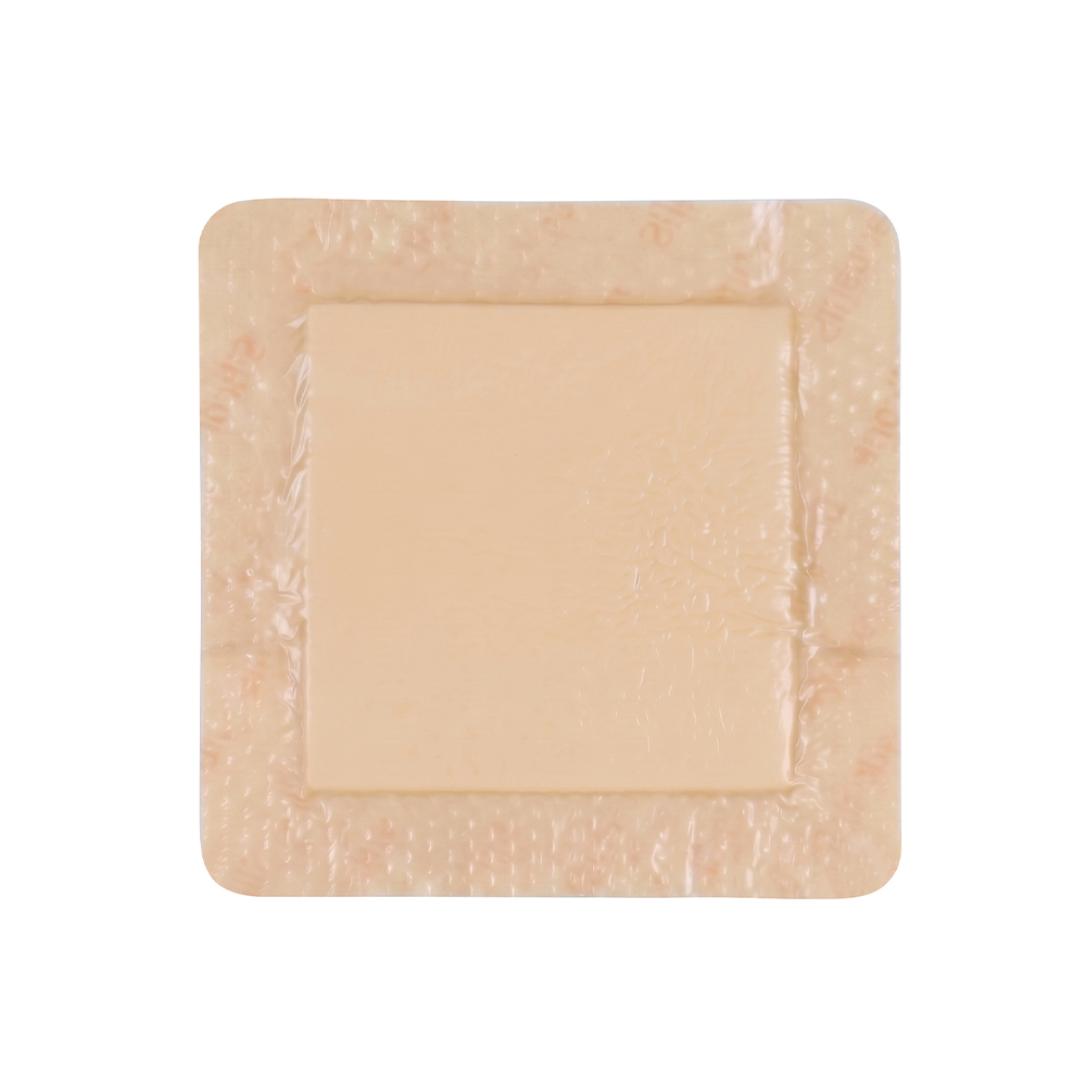 12,5 x 12,5 cm schuimverband met siliconen rand