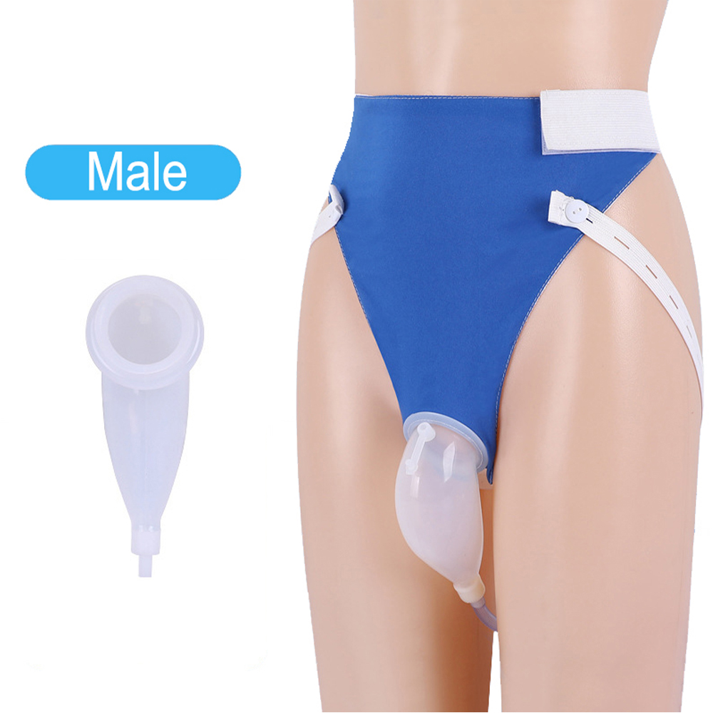 Anti-lek-incontinentie-urinecollector voor bedlegerige mannen en mannen na een operatie
