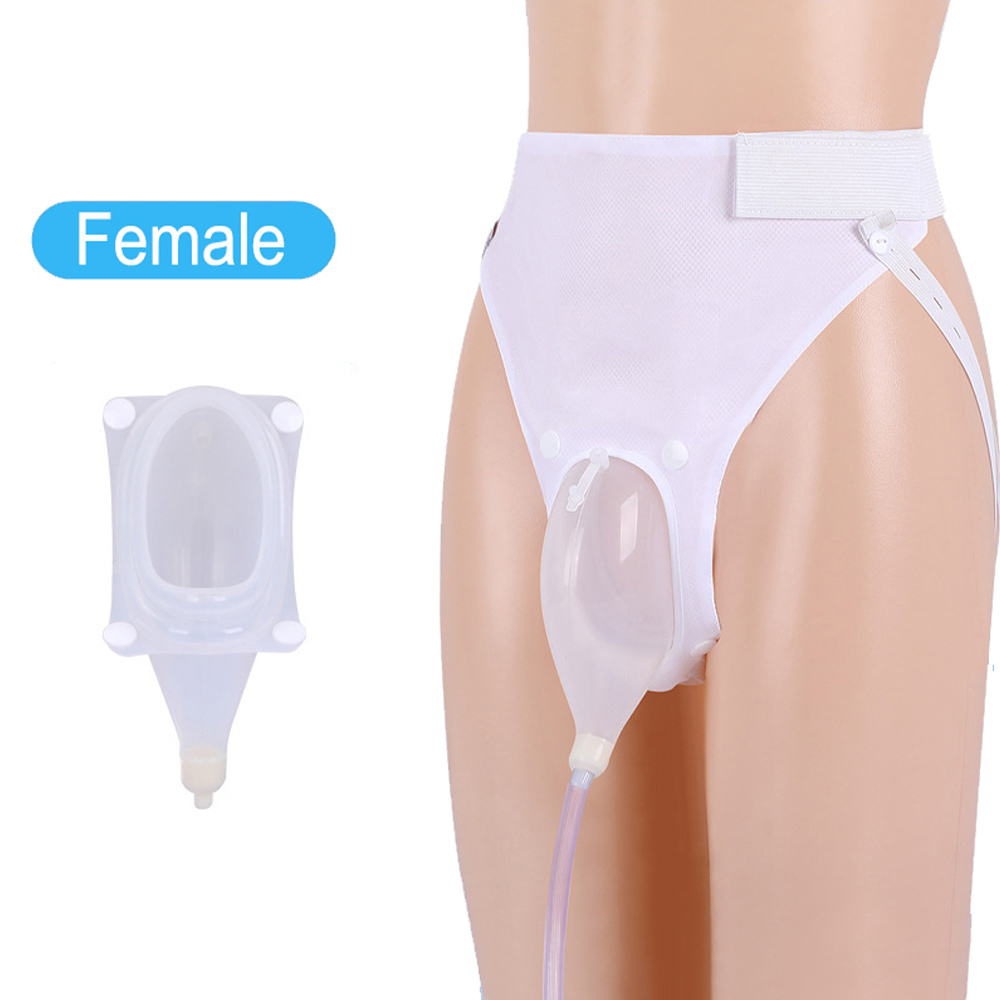 Siliconen externe urinecollector voor vrouwen