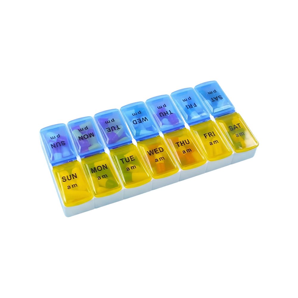 7-daagse AM/PM-pillendoos, wekelijkse pillendoos 2 keer per dag