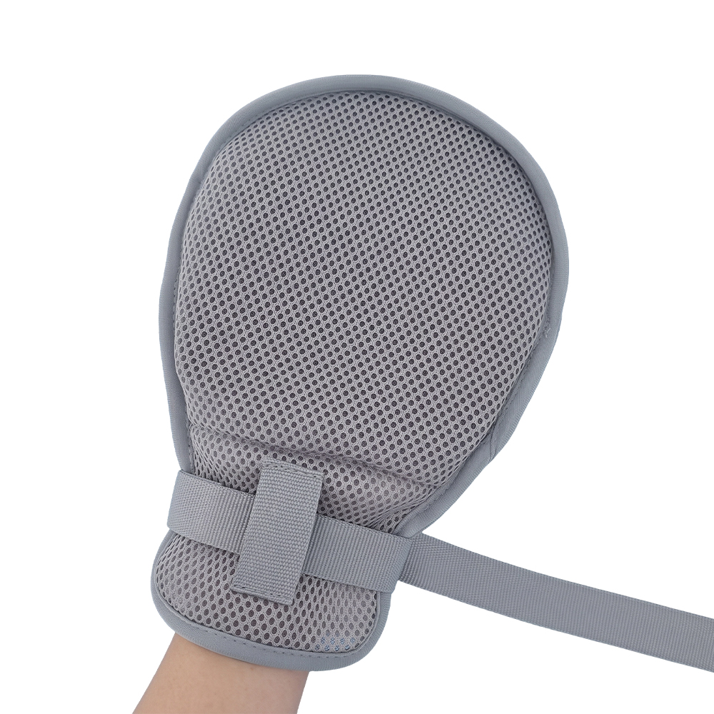 Ademende patiënthandschoenen van mesh met verstelbare polsband