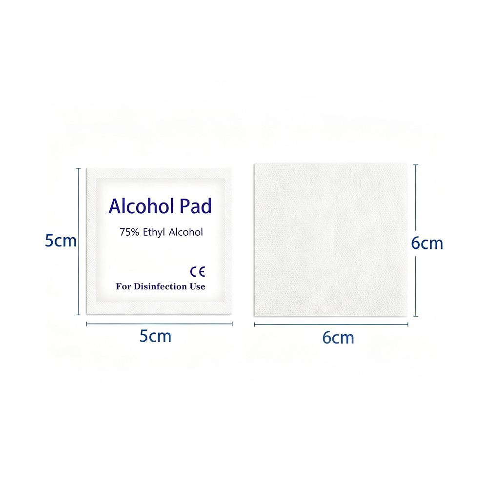 Wegwerp-desinfectiepads met 75% alcohol