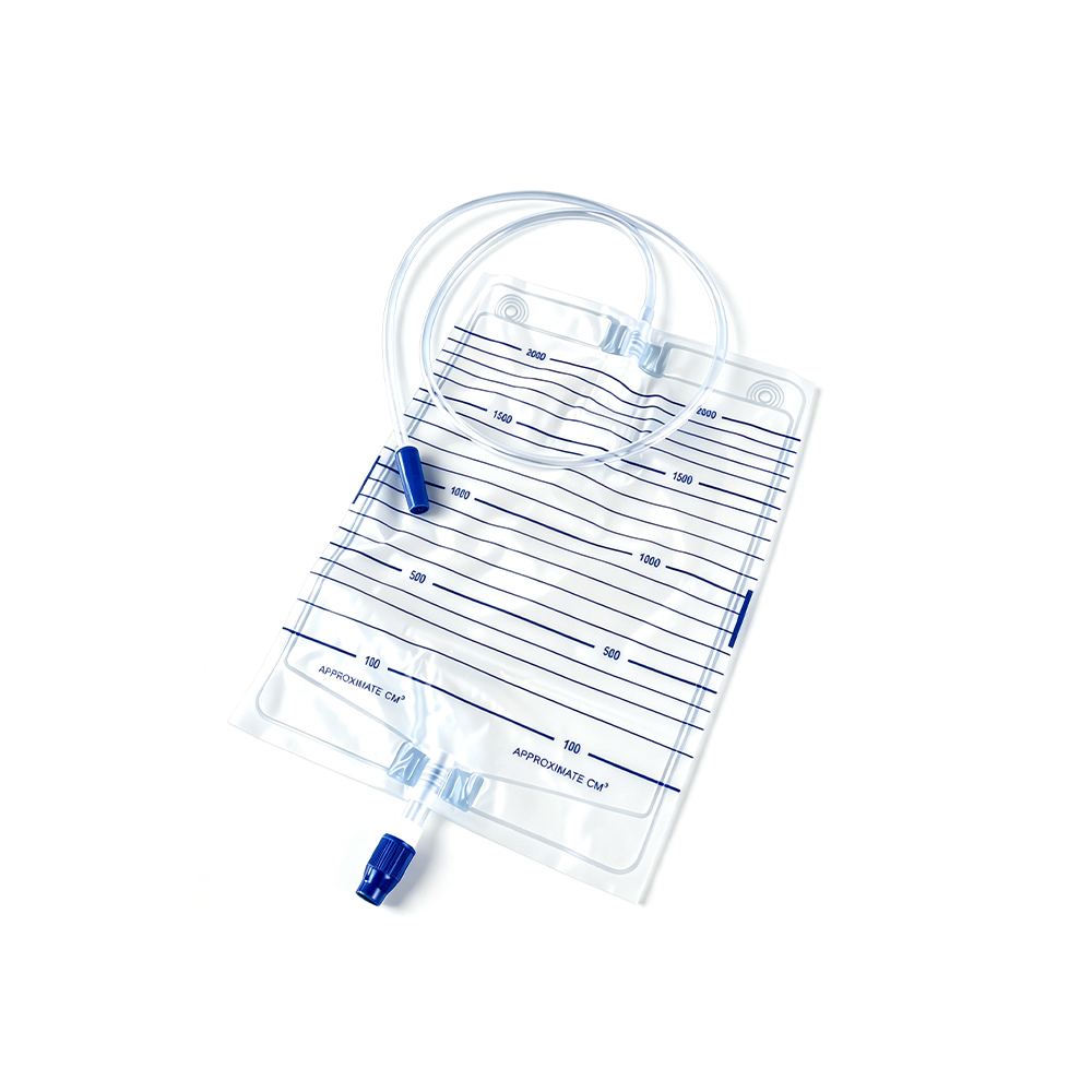 1000 ml/1500 ml/2000 ml precisie medische kwaliteit lekvrije ontwerp urinezak met schroefventiel